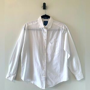 Faconnable Woman’s Button Down White Blouse Size M